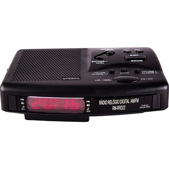 Benoit Rádio relógio motobrás rm-rrd22 am fm display digital oferta