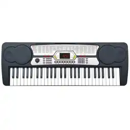 Teclado eletrônico display led 100 ritmos 100 timbres com microfone