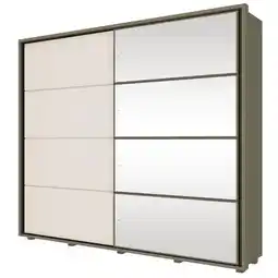 Benoit Guarda roupa / roupeiro casal henn cavic com espelho 2 portas deslizantes 6 gavetas com vidro oferta