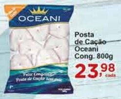 Rossi Supermercado Posta de Cação Oceani cong. 800g oferta