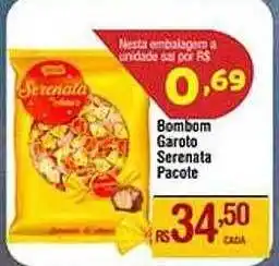Bombom garoto serenata pacote