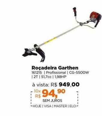 Lojas TaQi Roçadeira garthen oferta