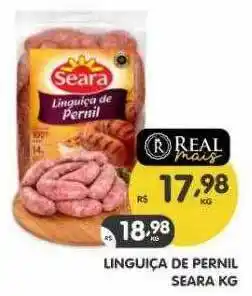 Supermercados Real Linguiça de pernil seara oferta
