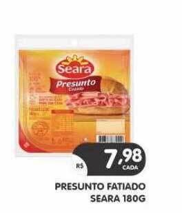 Supermercados Real Presunto fatiado seara oferta