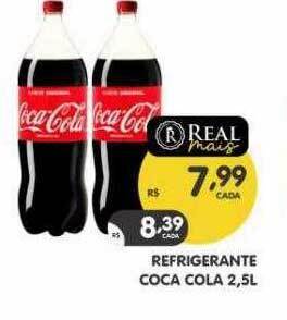 Supermercados Real Refrigerante coca cola oferta