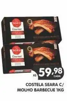 Supermercados Real Costela seara c molho barbecue oferta