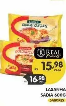 Supermercados Real Lasanha sadia oferta