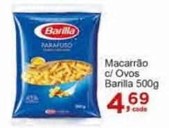 Rossi Supermercado Macarrão c/ ovos Barilla 500g oferta