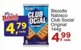 Biscoito Nabisco club Social original 144g