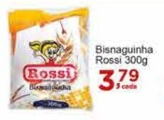 Rossi Supermercado Bisnaguinha Rossi 300g oferta