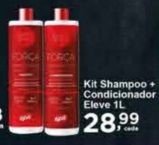 Rossi Supermercado Kit Shampoo + condicionador Eleve 1L oferta