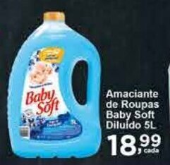 Rossi Supermercado Amaciante de Roupas baby Soft Diluido 5L oferta