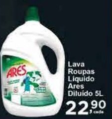 Rossi Supermercado Lava roupas Líquido Ares Diluido 5L oferta