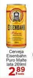 Rossi Supermercado Cerveja Eisenbahn Puro Malte lata 269ml oferta