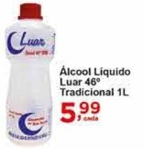 Rossi Supermercado Álcool Líquido Luar 46 Tradicional 1L oferta