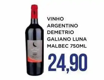 Apoio Mineiro Vinho argentino demetrio galiano luna malbec oferta