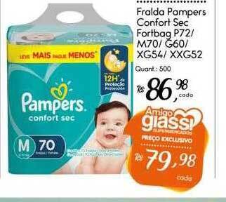 Giassi Supermercados Fralda pampers confort sec fortbag oferta