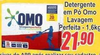 Serrano Supermercado Detergente em pó omo lavagem perfeita oferta