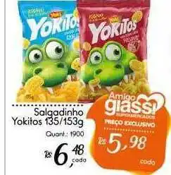 Giassi Supermercados Salgadinho yokitos oferta