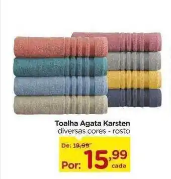 Toalha agata karsten diversas cores - rosto