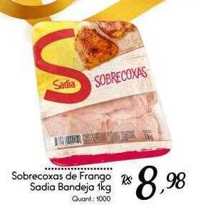 Giassi Supermercados Sobrecoxas de frango sadia bandeja oferta