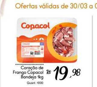 Giassi Supermercados Coração de frango copacol bandeja oferta