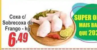 Serrano Supermercado Coxa c sobrecoxa de frango oferta