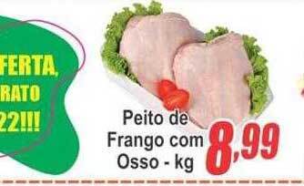 Serrano Supermercado Peito de frango com osso oferta