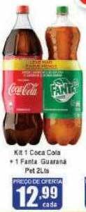 Higa's Supermercado Kit 1 coca cola + 1 fanta guarana oferta