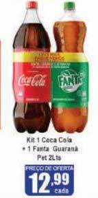 Higa's Supermercado Kit 1 coca cola + 1 fanta guaraná oferta