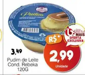 Supermercado Bem Barato Pudim de leite cond rebeka oferta