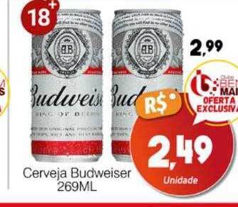 Supermercado Bem Barato Cerveja budweiser oferta