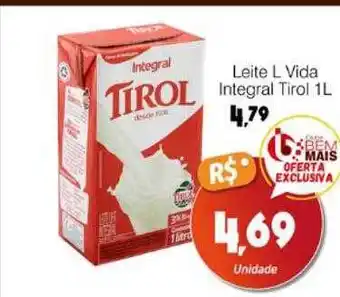 Supermercado Bem Barato Leite l vida integral tirol oferta
