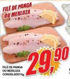 Vianense Supermercados Filé de panga ou merluza congelado oferta