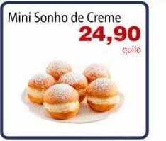 Mini sonho de creme