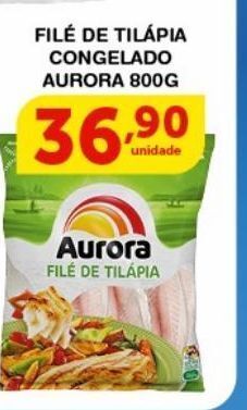 Roldão Filé de tilápia congelado aurora 800g oferta