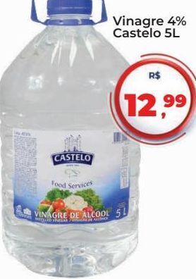 Vinagre 4% castelo 5l