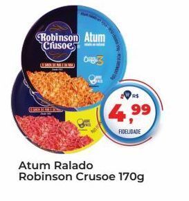 Tonin Superatacado Atum ralado robinson crusoe 170g oferta