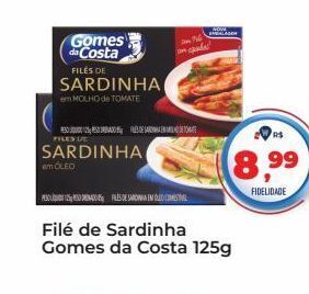 Tonin Superatacado Filé de sardinha gomes da costa 125g oferta