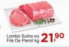 Rossi Supermercado Lombo Suíno ou Filé de Pernil 1kg oferta