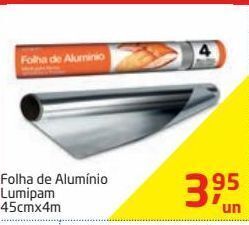 Folha de alumínio lumipam 45cmx4m