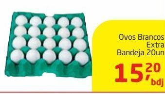 Tenda Atacado Ovos brancos extra bandeja 20un oferta