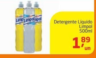 Tenda Atacado Detergente líquido limpol 500ml oferta