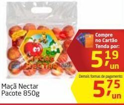 Tenda Atacado Maçã nectar pacote 850g oferta