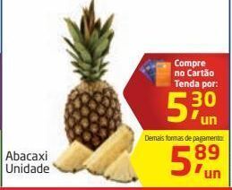 Tenda Atacado Abacaxi unidade oferta