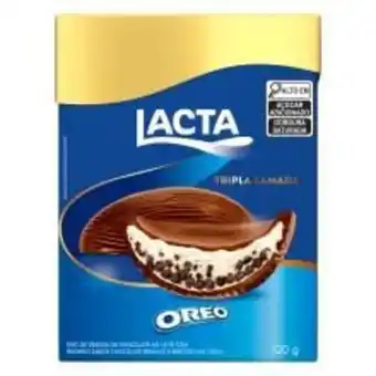 Ovo de páscoa lacta tripla camada oreo 320g