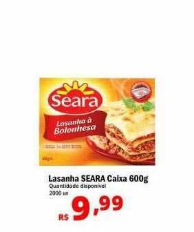 Althoff Supermercados Lasanha seara caixa oferta