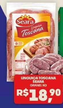 Boa Supermercados Linguiça toscana seara granel kg oferta