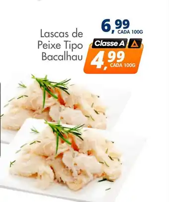Delta Supermercados Lascas de peixe tipo bacalhau oferta