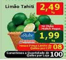 Mialich Supermercados Limão tahiti oferta